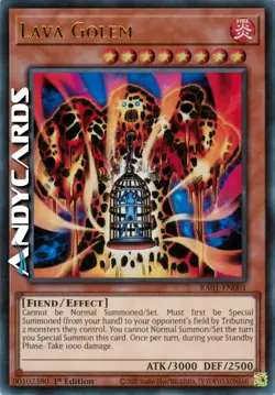 LAVA GOLEM • (Golem Di Lava) • Ultra R • RA01 EN001 • 1Ed • Yugioh! • ANDYCARDS - Image 1