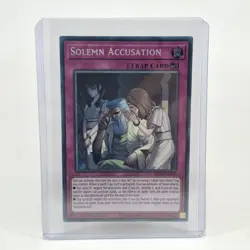 Yugioh Solemn Accusation BLZD-EN079 Secret Rare 1st Edition NM - Image 1