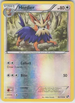 Herdier Reverse Holo Uncommon Black and White 82/114 MP - Image 1