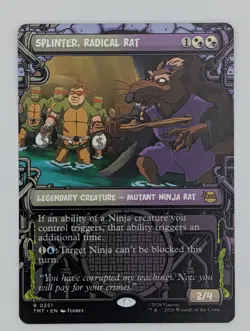 MTG - Splinter, Radical Rat - TMT - R - Showcase - 251 - Image 1