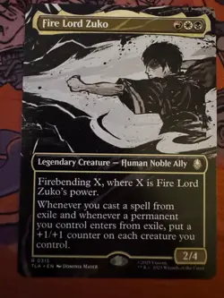 Fire Lord Zuko (Borderless) 315 Avatar: The Last Airbender NM - Image 1