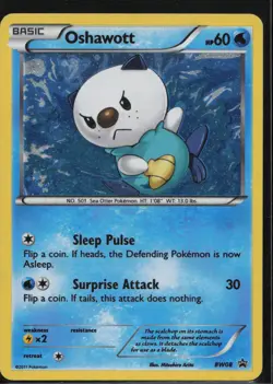 Oshawott BW08 Holo Promo Black And White Promo Pokemon Lightly Played - Image 1