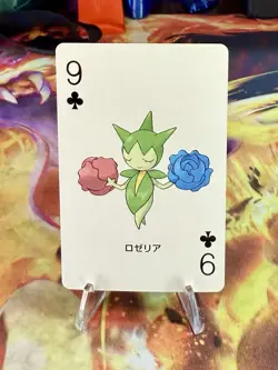 2003 Pokemon Sapphire Roselia Poker Playing Card 9 Of Clubs Kyogre Deck - Image 1