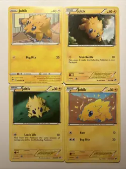 Joltik Lot 4 Cards Black & White Dark Explorers Vivid Voltage LP/MP - Image 1