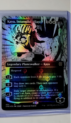 MTG Magic The Gathering Phyrexia Step and Compleat Foil Kaya Intangible Slayer - Image 1