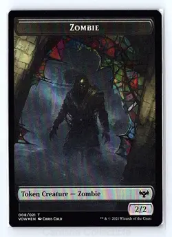 Zombie // Human Soldier Double Token Foil NM Innistrad: Crimson Vow 8 // 15 MTG - Image 1