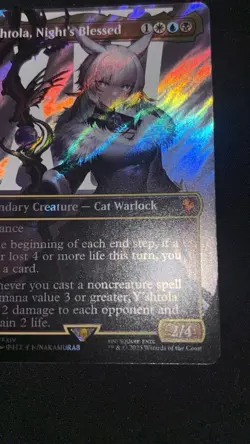 Y'shtola Night's Blessed Borderless Surge Foil Final Fantasy MTG. DEFECTIVE! - Image 4