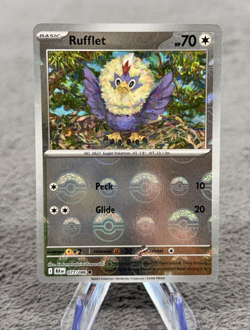 Rufflet 077/086 MASTER BALL PATTERN HOLO Black Bolt Pokemon English Sv Foil - Image 1