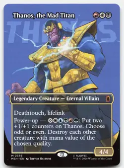 Thanos, the Mad Titan (Borderless) 376 MSH Magic: The Gathering M NM - Image 1