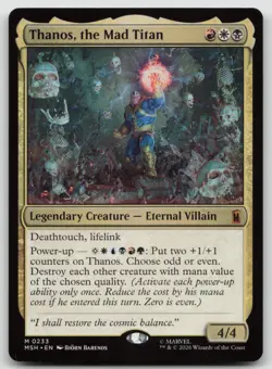 Thanos, the Mad Titan 233 Marvel Super Heroes MTG M NM - Image 1