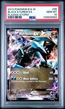 PSA 10 BLACK KYUREM EX 95 PLASMA STORM BLACK & WHITE POKEMON GEM MINT - Image 1
