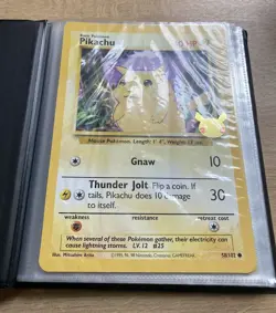Pokemon 25th Anniversary Jumbo Binder W / 4 Oversized Cards- Very Good Used - Image 2