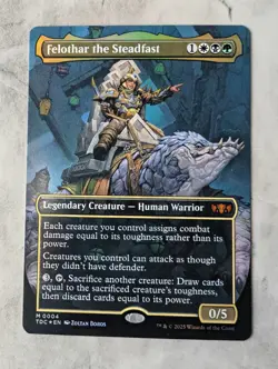 Felothar the Steadfast (Foil Borderless) | MTG TDC | Abzan EDH | Mythic | NEW NM - Image 1