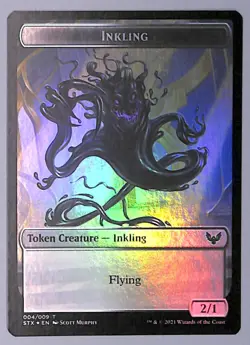 Inkling // Spirit - Foil - Double-sided Token - #4 / 6 - Strixhaven: (STX) MTG - Image 1