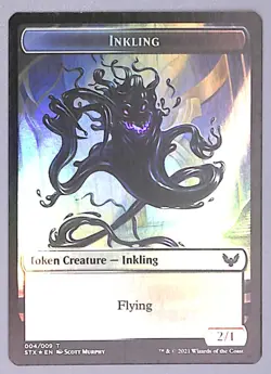 Inkling // Spirit - Foil - Double-sided Token - #4 / 6 - Strixhaven: (STX) MTG - Image 3