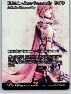 Lightning, Lone Commando Isshin, Two Heavens as One Foil R FINAL FANTASY - Image 1