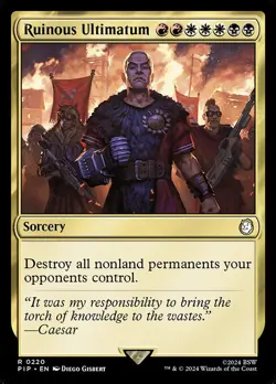 NM Ruinous Ultimatum, MTG, Fallout, Magic the Gathering, 220 - Image 1