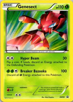 Genesect Promo Black and White Promos BW99 LP(SKU 1-5) - Image 1