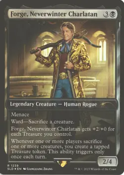MTG Forge, Neverwinter Charlatan (1239) *Foil* Secret Lair: Honor Among Thieves - Image 1
