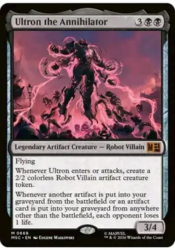 MTG Ultron The Annihilator Marvel Super Heroes MSC 0668 #668 - Image 1