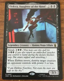 2026 MTG Marvel Super Heroes #0097 Electra,Daughter of the Hand Used - Image 1