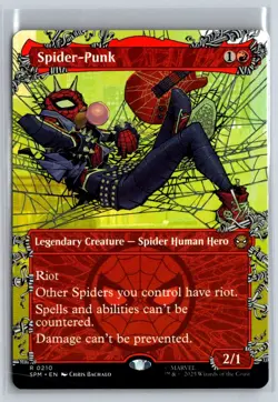 SPIDER-PUNK (0210) (BORDERLESS) 210 MARVEL'S SPIDER-MAN MAGIC: THE GATHERING NM - Image 1