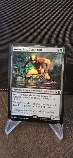 MTG Marvel Super Heroes - Wolverine, Claws Out Rare Foil EN - 0737 - Image 1
