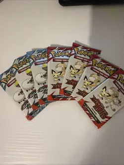 7 Booster Packs. Pokemon TCG Destined Rivals Fun Packs X4. Journey Together X3. - Image 1