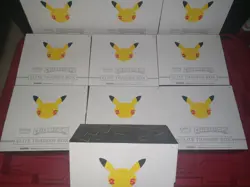 Pokemon Celebrations 25th Anniversary Empty ETB Lot Of 10 No Cards No Sleeves - Image 1