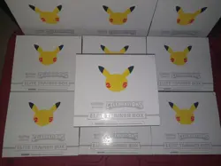 Pokemon Celebrations 25th Anniversary Empty ETB Lot Of 10 No Cards No Sleeves - Image 2