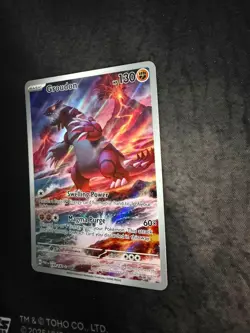 Pokemon 2023 TCG Groudon Holo Card 199/182 Paradox Rift Illustration Rare - Image 2