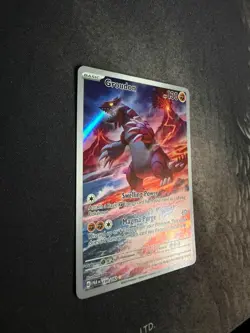 Pokemon 2023 TCG Groudon Holo Card 199/182 Paradox Rift Illustration Rare - Image 3