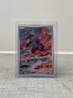 Pokemon 2023 TCG Groudon Holo Card 199/182 Paradox Rift Illustration Rare - Image 1