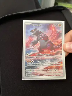 Pokemon 2023 TCG Groudon Holo Card 199/182 Paradox Rift Illustration Rare - Image 2