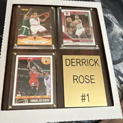 Panini Derrick Rose Chicago Bulls 2011-12 3-Card Lot NBA Hoops Optic - Image 1