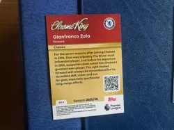 TOPPS PREMIER 2025/26 CARD CHROME KING CHELSEA ZOLA CK 6 - Image 2