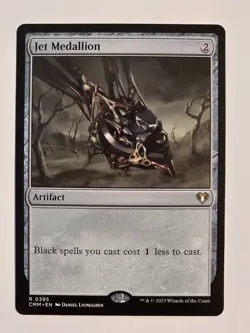 Jet Medallion R0395 Regular Commander Masters Magic the Gathering NM - Image 1