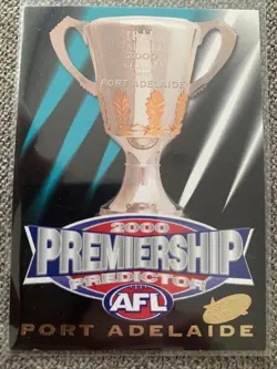 2000 Select AFL Millenium Series Premiership Predictor Card PC11 Port Adelaide - Image 1