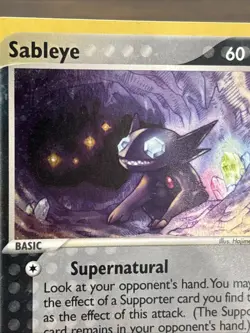 Pokemon TCG Sableye 10/100 EX Sandstorm Holo Rare e-Reader 60 English 2003 Card - Image 4