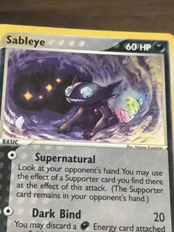 Pokemon TCG Sableye 10/100 EX Sandstorm Holo Rare e-Reader 60 English 2003 Card - Image 5