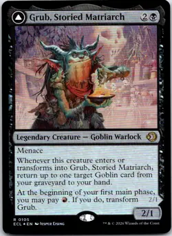 Grub, Storied Matriarch // Grub, Notorious Auntie FOIL ECL-105 NM - Image 1