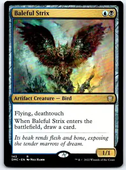 Baleful Strix 143 R Commander: Dominaria United MTG LP - Image 1