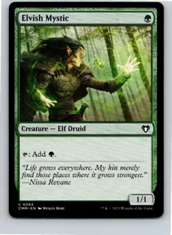 Magic the Gathering Elvish Mystic Commander Masters MTG Free Shipping! - Image 1