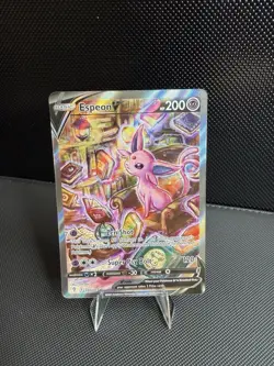POKEMON ESPEON V ALT ART 180/203 SWSH EVOLVING SKIES HOLO NM - Image 1