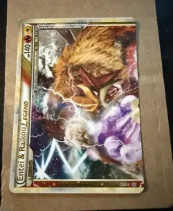Pokemon TCG Entei & Raikou LEGEND 90/95 Holo Rare Legend 140HP English 2010 - Image 1