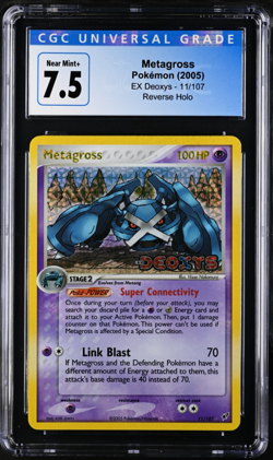 Pokemon TCG Metagross EX Deoxys 11/107 Reverse Holo Rare CGC 7.5 Near Mint+ - Image 1