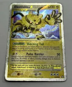 Pokemon Mysterious Treasures Electivire Lv. X 121/123 Rare Holo HEAVILY PLAYED - Image 1