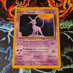 Pokemon Espeon Neo Discovery Rare Regular 20/75 Stage 1 70HP English TCG Card - Image 1