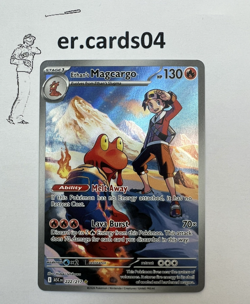 Ethan's Magcargo 222/217 Ascended Heroes Art Rare Holo Pokemon Card - LP - Image 1