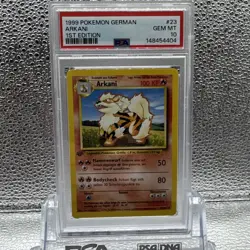 Pokemon PSA 10 Arcanine / Arkani 1st Edition German Base Set - Image 1